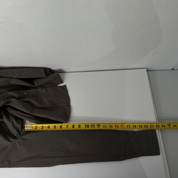 Calliope Womens Dark Olive Long Sleeve Button-Up Shirt XL Cotton Blend - Picture 13 of 15